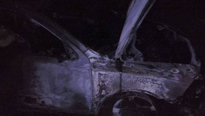 В Беловодске сгорел автомобиль