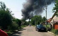 Пожар в Донецке