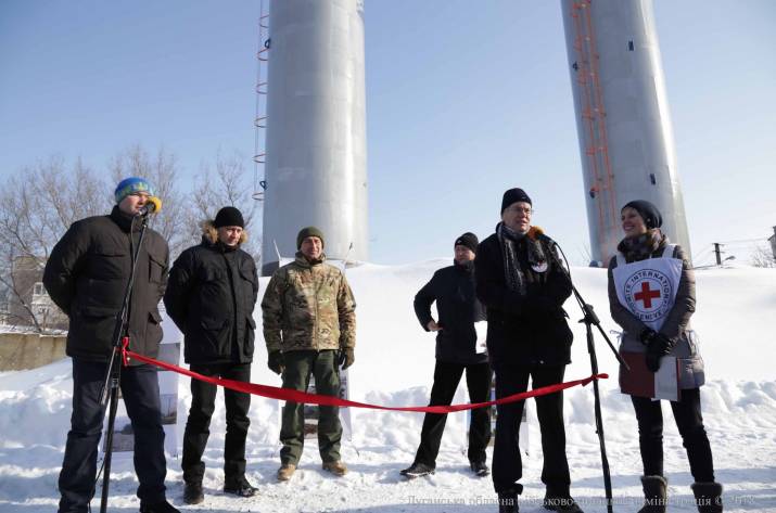 У Попасній відкрили дві водонапірні башти