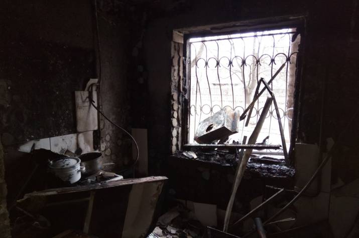 В Мариуполе произошел пожар