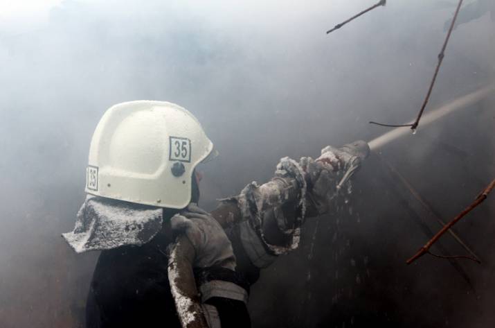 Около Северодонецка произошел пожар