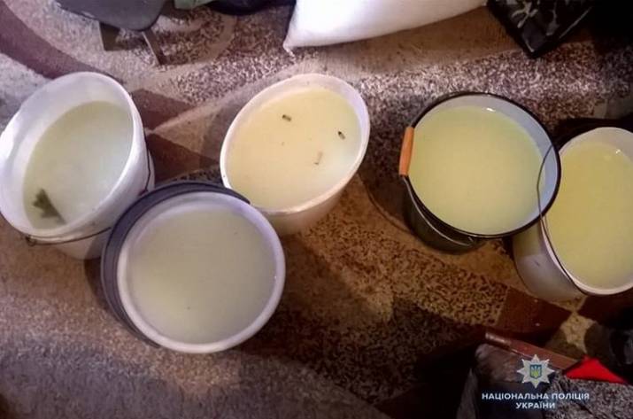 У жителя Луганщины обнаружили самодельное оружие, марихуану и 1400 литров браги