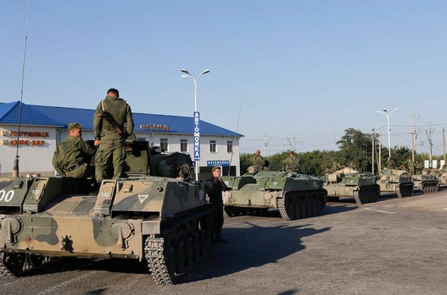 колонна военной техники