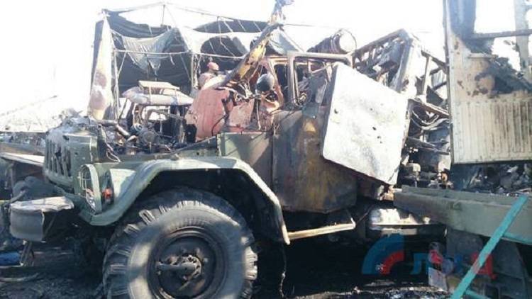 Уничтожение техники в Луганске: появилась официальная информация