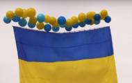 Вчера, 9 мая, со Светлодарска в небо запустили 10-метровый флаг Украины на оккупированную Горловку.