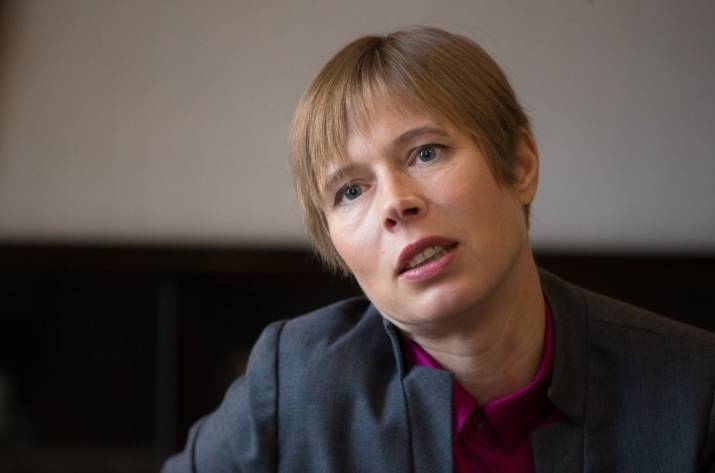 Президент Эстонии прибыла на Донбасс