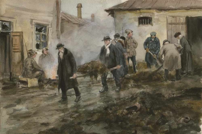 В Луганске люди работают за еду