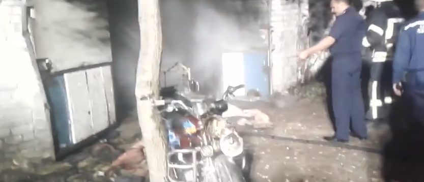 В Северодонецке мужчину вынесли из горящего гаража