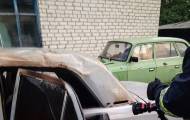 В Троицком сгорело авто