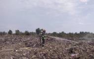 На Донетчине горел полигон твёрдых отходов