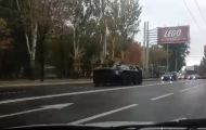Боевики гоняют технику по Донецку: опубликовано видео