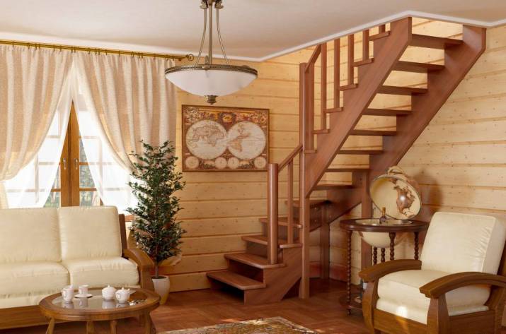 деревянная лестница