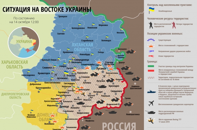 карта 14 октября