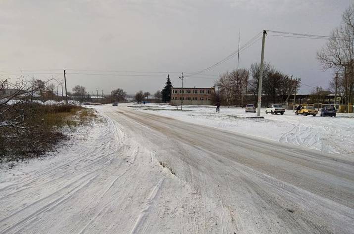В Луганской области выпал снег (фото)