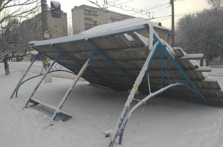 В Лисичанске обрушилась остановка