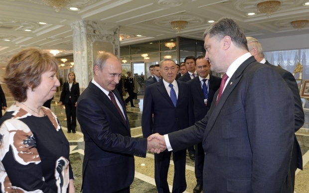 путин и порошенко