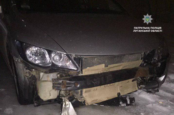 В Северодонецке произошло пьяное ДТП