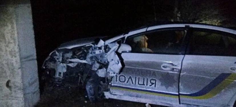 В Северодонецке автомобиль полиции попал в ДТП (фото)