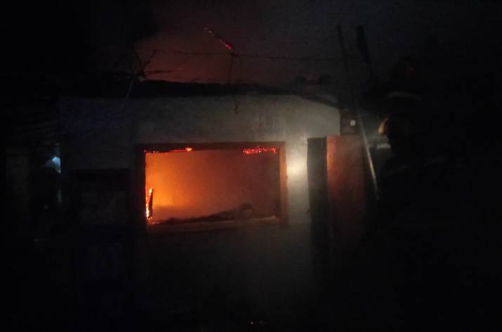 В Луганской области горела частная баня