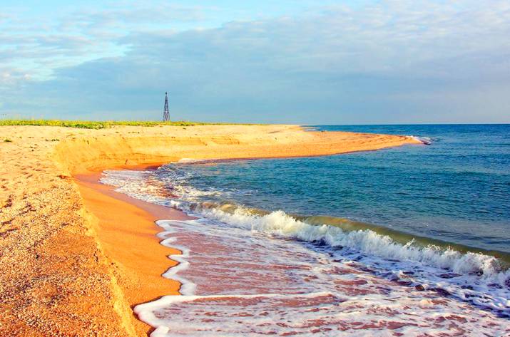 Геническ Арабатская стрелка море пляж