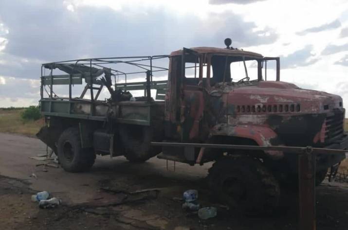 Сбитый КрАЗ