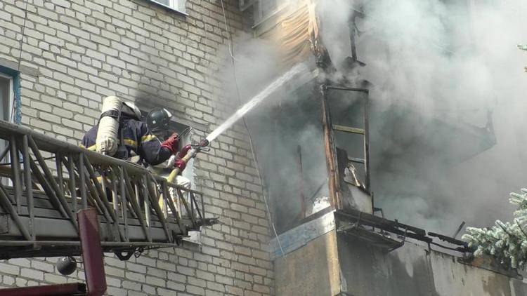 Пожар Луганск