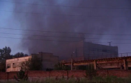 Вчера, 28 августа, в оккупированном Луганске загорелось здание бывшего завода.