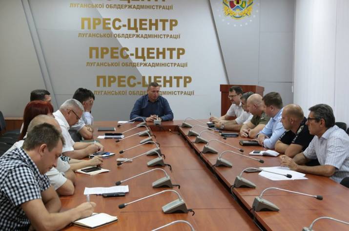 На Луганщине состоялось совещание с участием первого заместителя председателя облгосадминистрации Юрия Погуляйко, представителей прокуратуры, Национальной полиции и Рубежанского городского совета отно