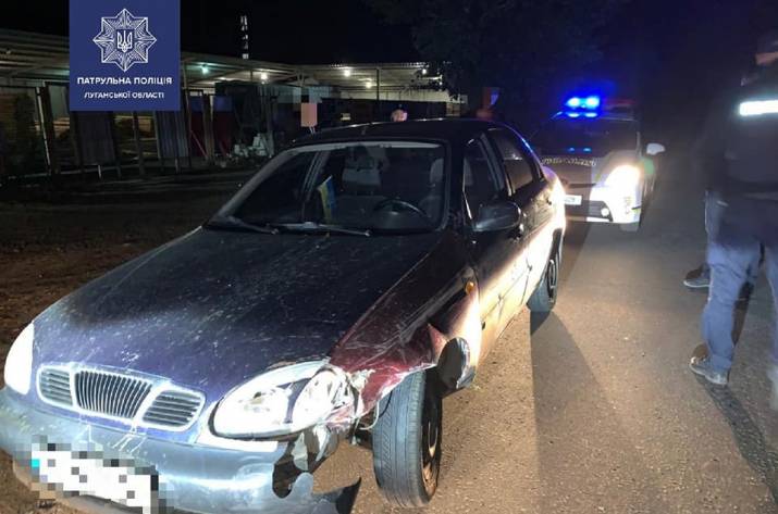 На перекрестке ул. Б. Лещины и ул. Объездная в Северодонецке случилось ДТП с участием нетрезвого водителя.