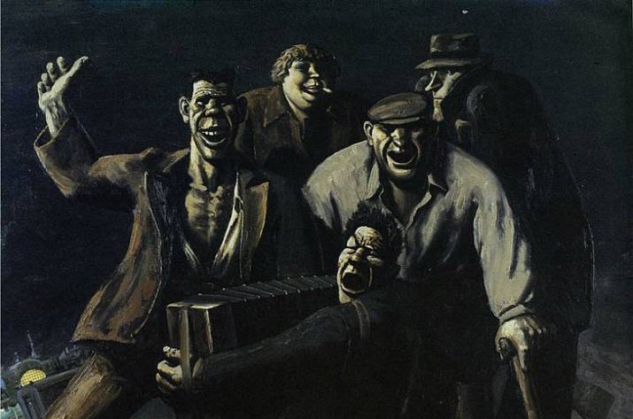 Так, друзья, сегодня будет интересный пост про невероятно крутые работы художника Василия Шульженко, на которых в гротескной форме изображена жизнь в СССР — в основном, в период шестидесятых-восьмидес