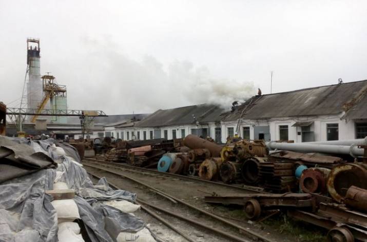 Шахта пожар