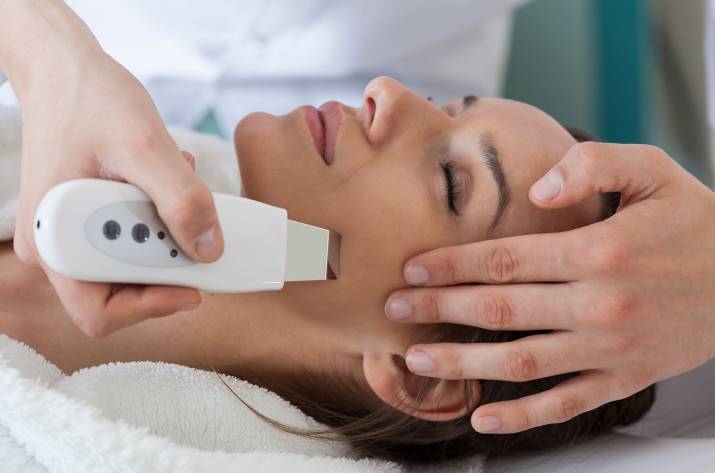 очистка кожи лица ультразвуком