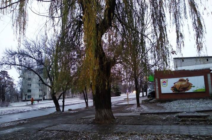 Сегодня, 20 ноября, в Лисичанске выпал первый снег.