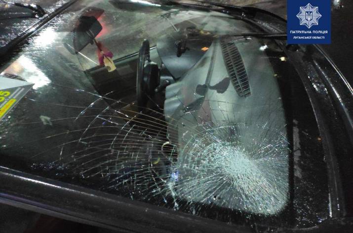 В Северодонецке пьяный пешеход попал под колеса иномарки