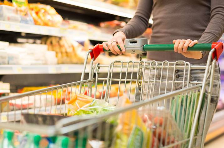 супермаркет потребитель покупатель корзина магазин продукты