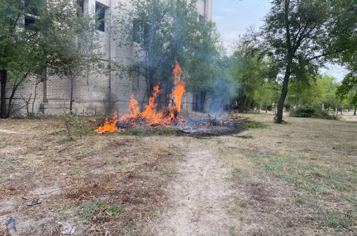 Вчера, 30 июля, спасатели получили сообщение о том, что на проспекте Центральный в Северодонецке на открытой территории горит куча сухих веток и мусора.