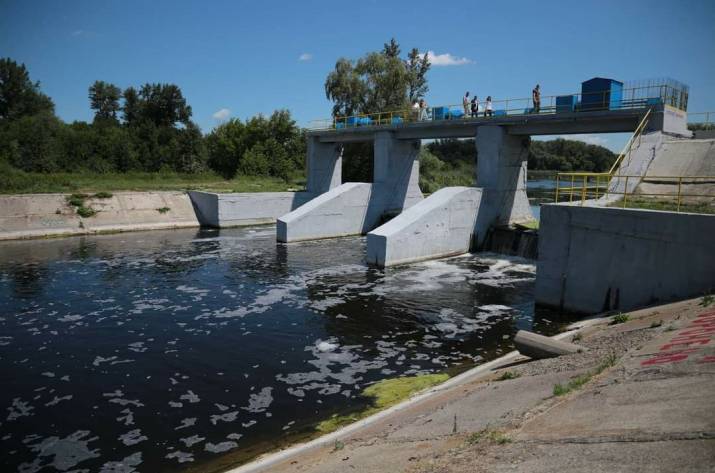 В Старобельске на р. Айдар реконструировали шлюз