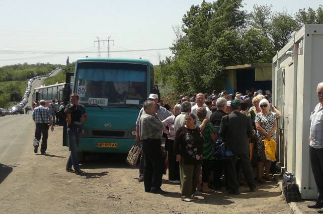 артёмовск, блокпост