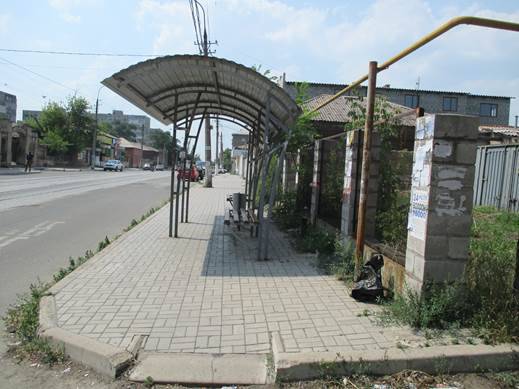 заминированная остановка