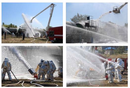 учения пожар