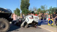 ДТП за участю окупантів у Маріуполі: загинув цивільний (фото)