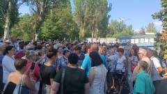 протест у Донецьку, протест через відсутність води