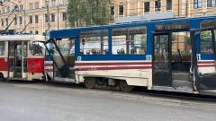 ДТП в Києві, зіткнення трамваїв