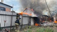 пожежа на Харківщині, спричинена обстрілом РФ
