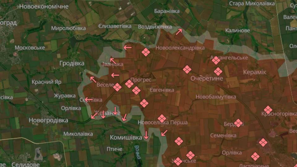 донеччина покровський напрямок