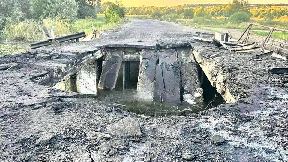 зруйнований міст курська область тьоткіно