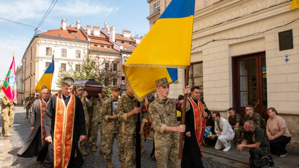 У Львові поховали оборонця Маріуполя Ігоря Дубика
