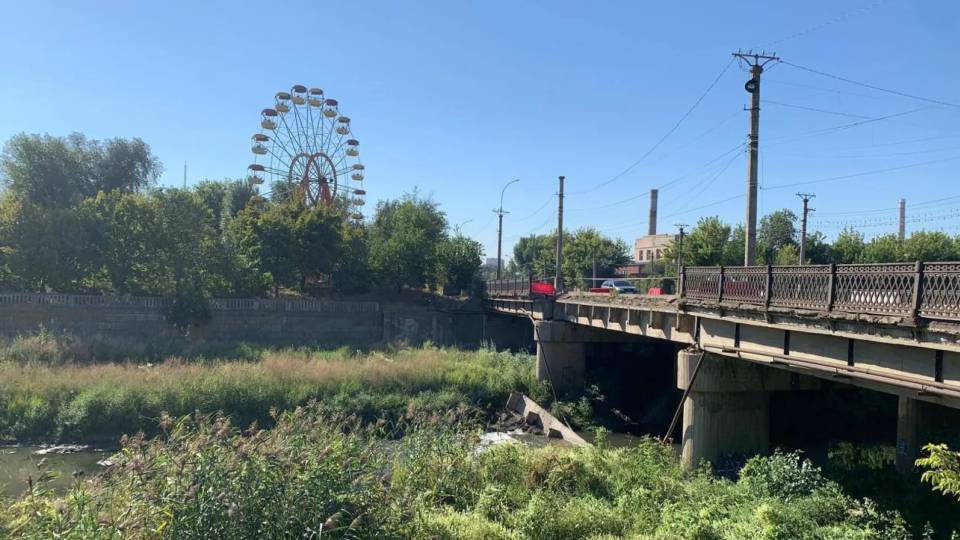 міст через Лугань. Луганськ 2024
