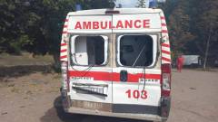 наслідки обстрілу медиків на Донеччині