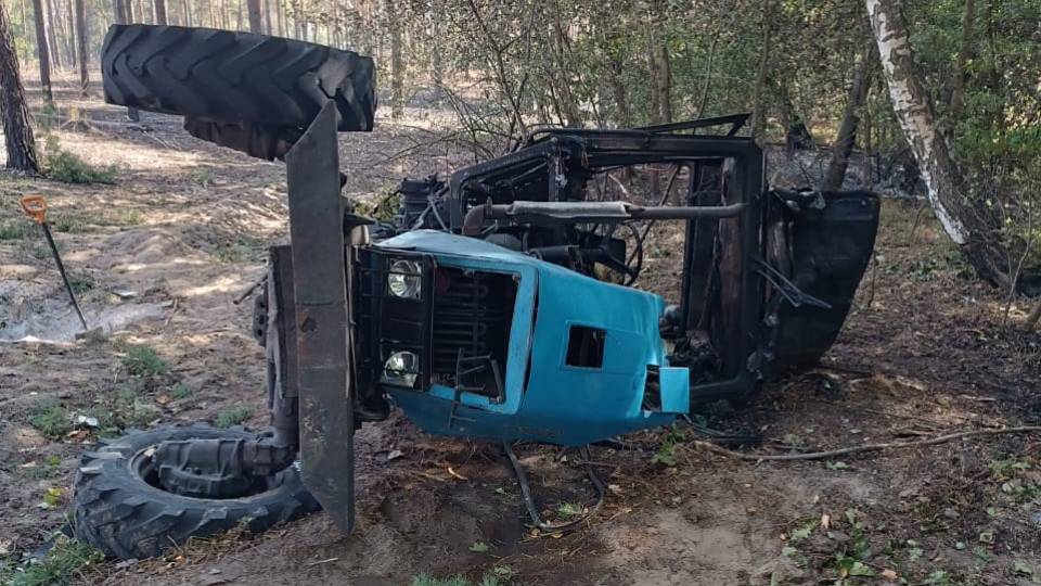 трактор підірвався